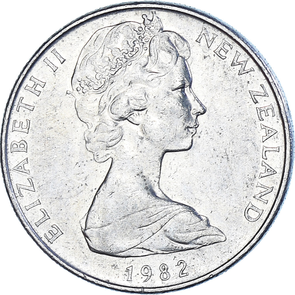 Moeda, Nova Zelândia, 10 Cents, 1982
