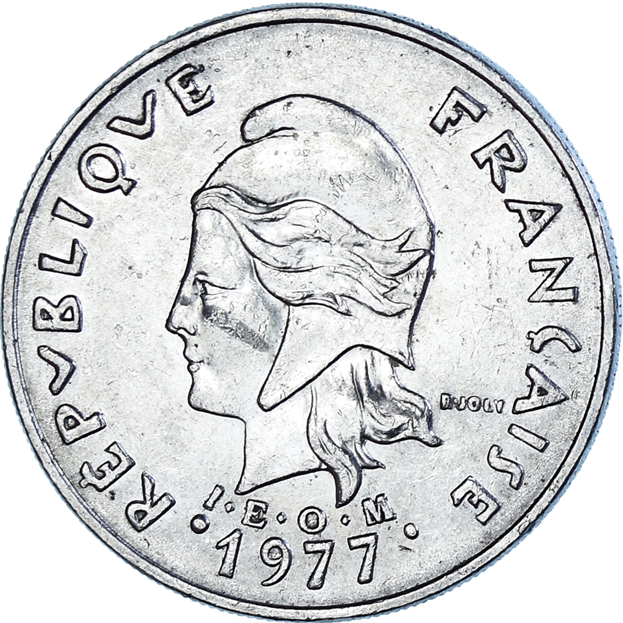 Munten, Frans Polynesië, 20 Francs, 1977