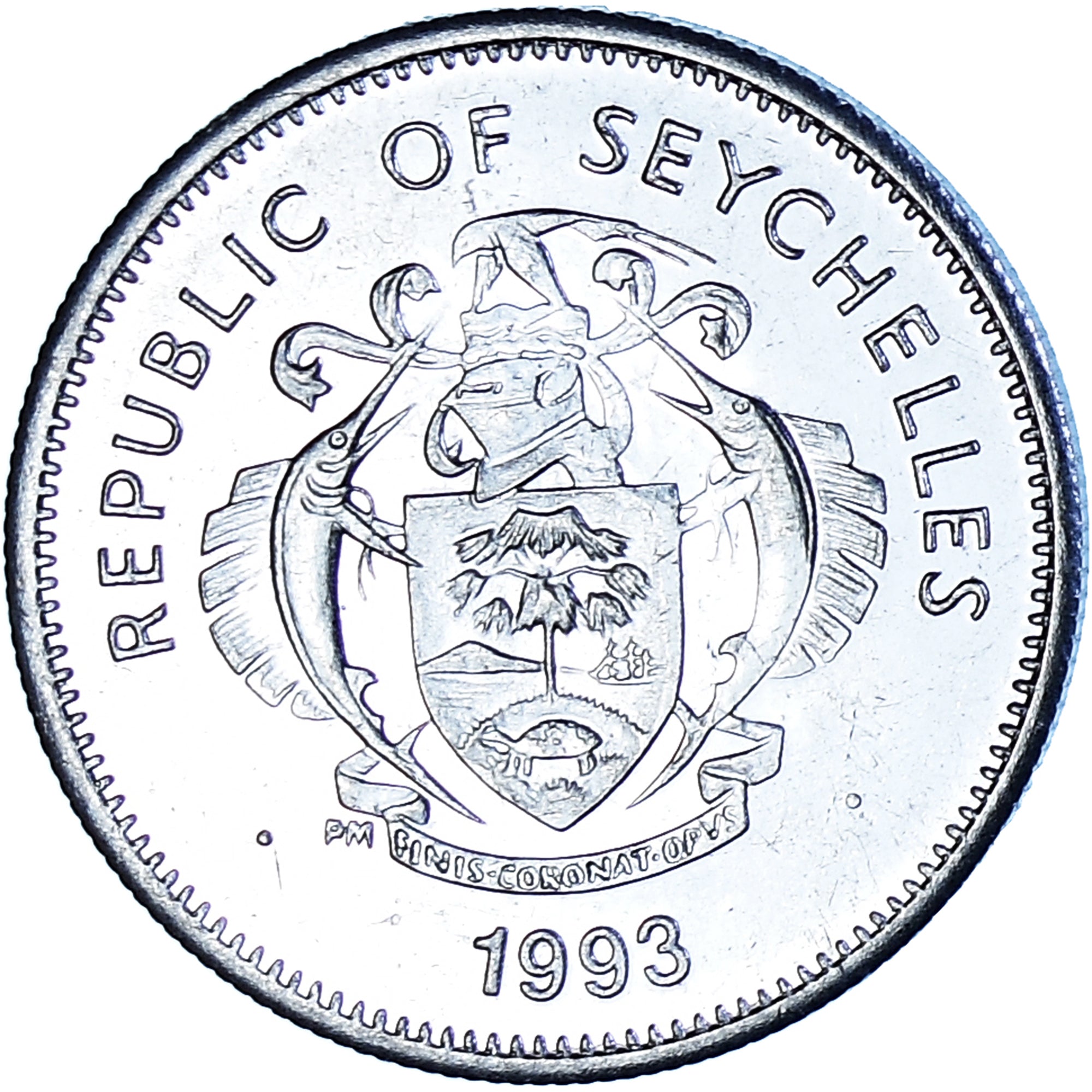 Münze, Seychelles, 25 Cents, 1993