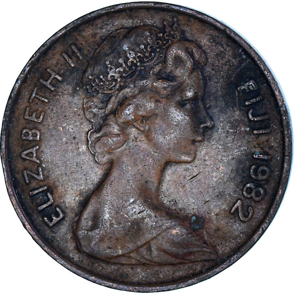 Coin, Fiji, 2 Cents, 1982