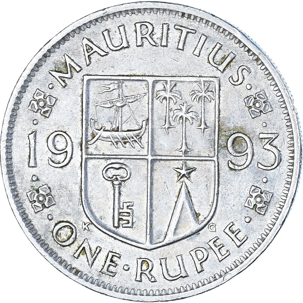 Münze, Mauritius, Rupee, 1993