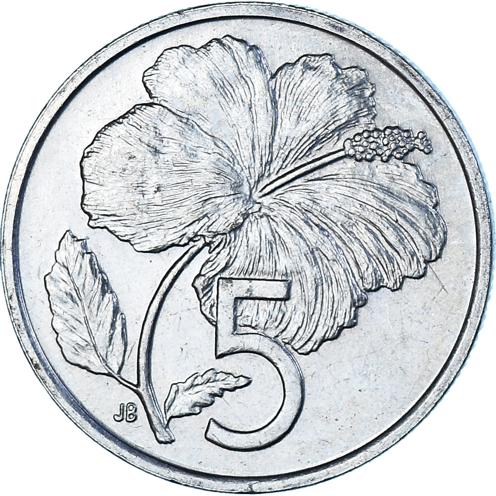 Coin, Cook Islands, 5 Cents, 1987