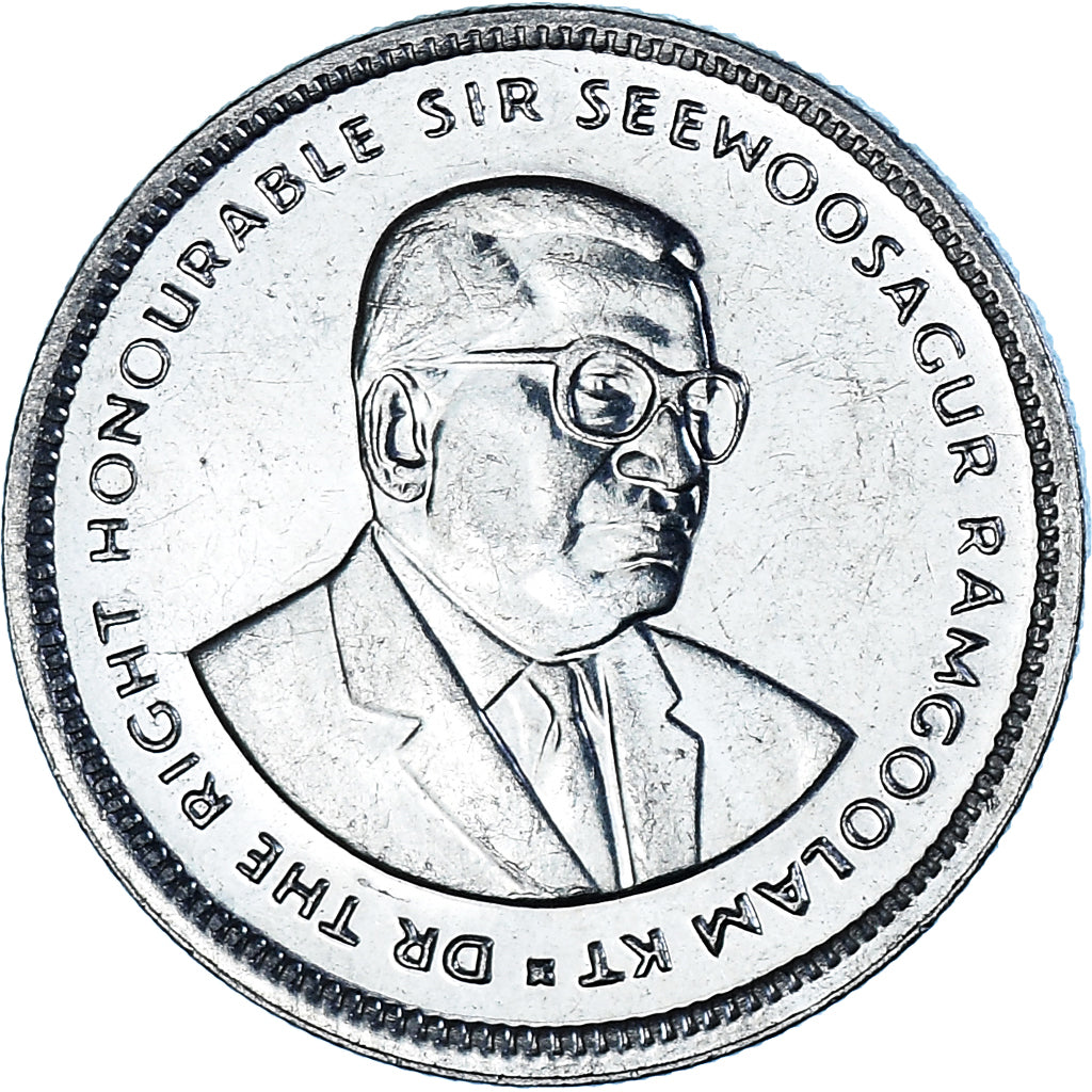 Coin, Mauritius, 20 Cents, 1999