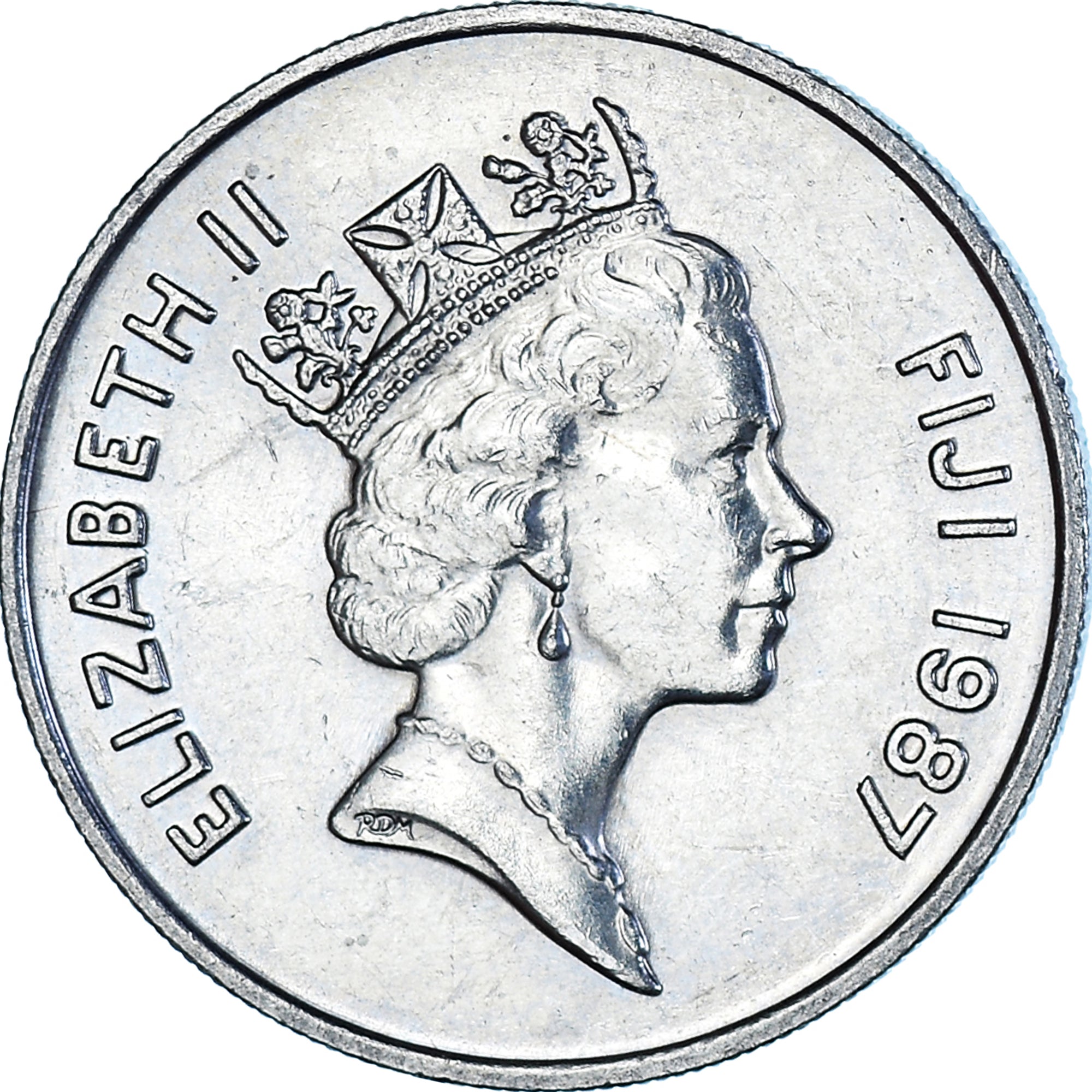 Moeda, Fiji, 10 Cents, 1987