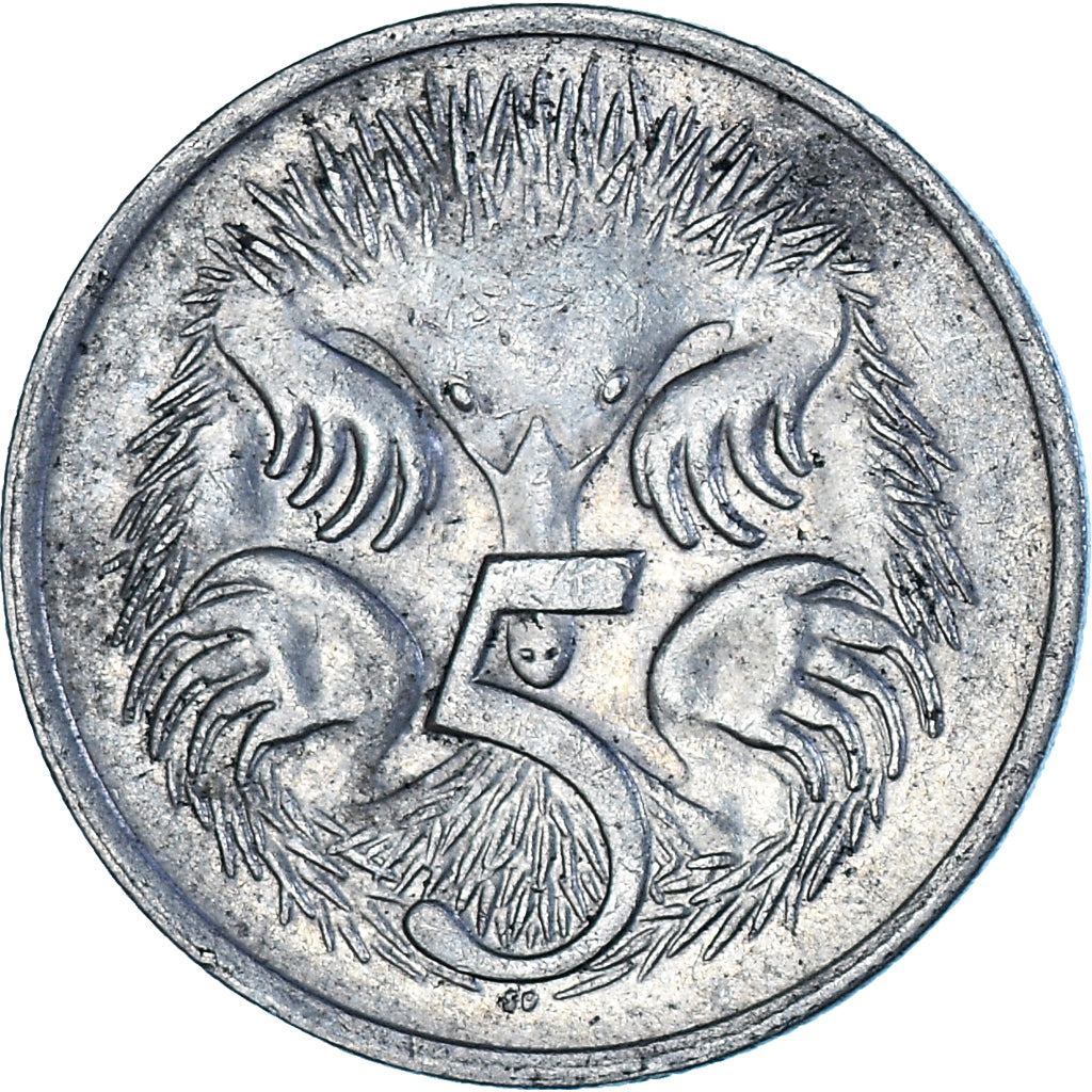 Moneda, Australia, 5 Cents, 1976