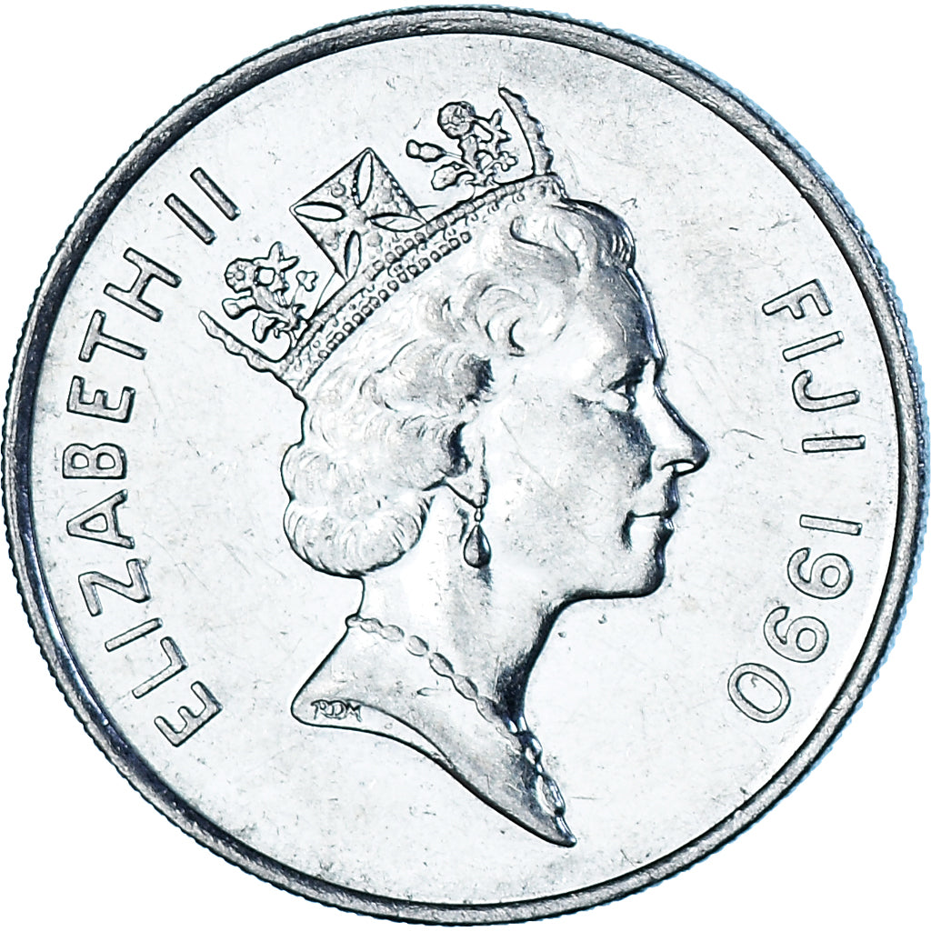 Coin, Fiji, 10 Cents, 1990