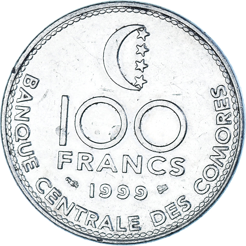 Monnaie, Comores, 100 Francs, 1999