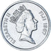Moneda, Fiji, 20 Cents, 1987