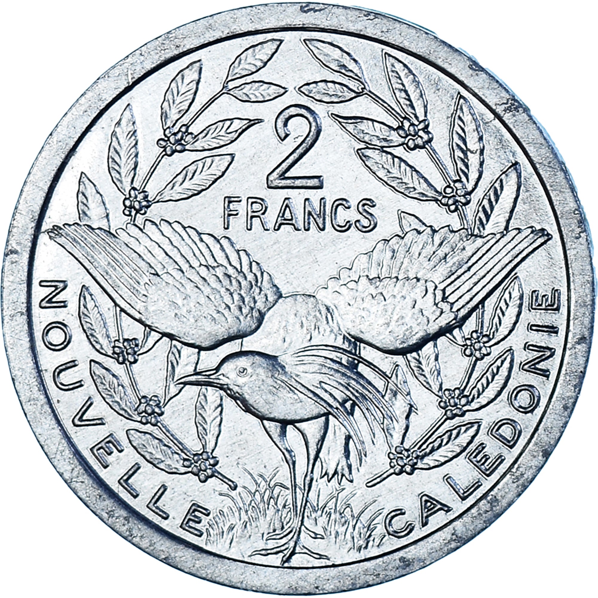Coin, New Caledonia, 2 Francs, 1987