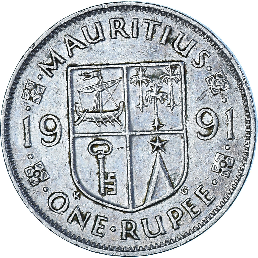 Münze, Mauritius, Rupee, 1991