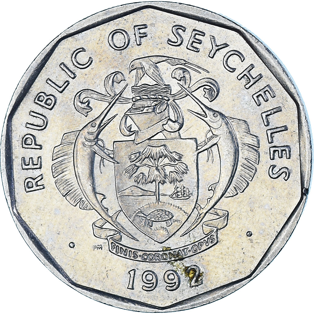 Coin, Seychelles, 5 Rupees, 1992