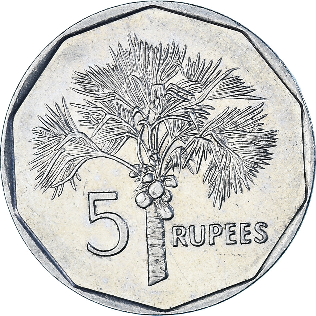 Coin, Seychelles, 5 Rupees, 1992