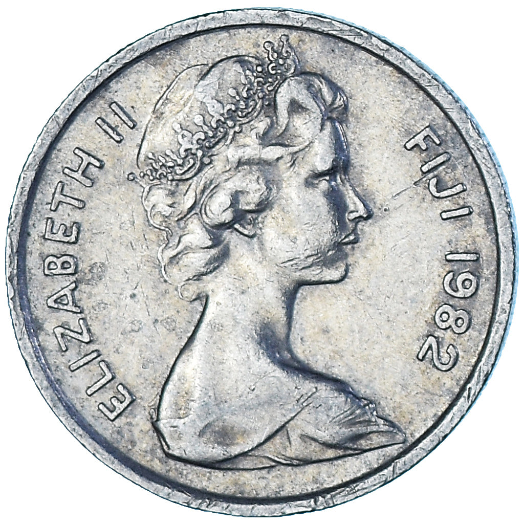 Moneda, Fiji, 5 Cents, 1982