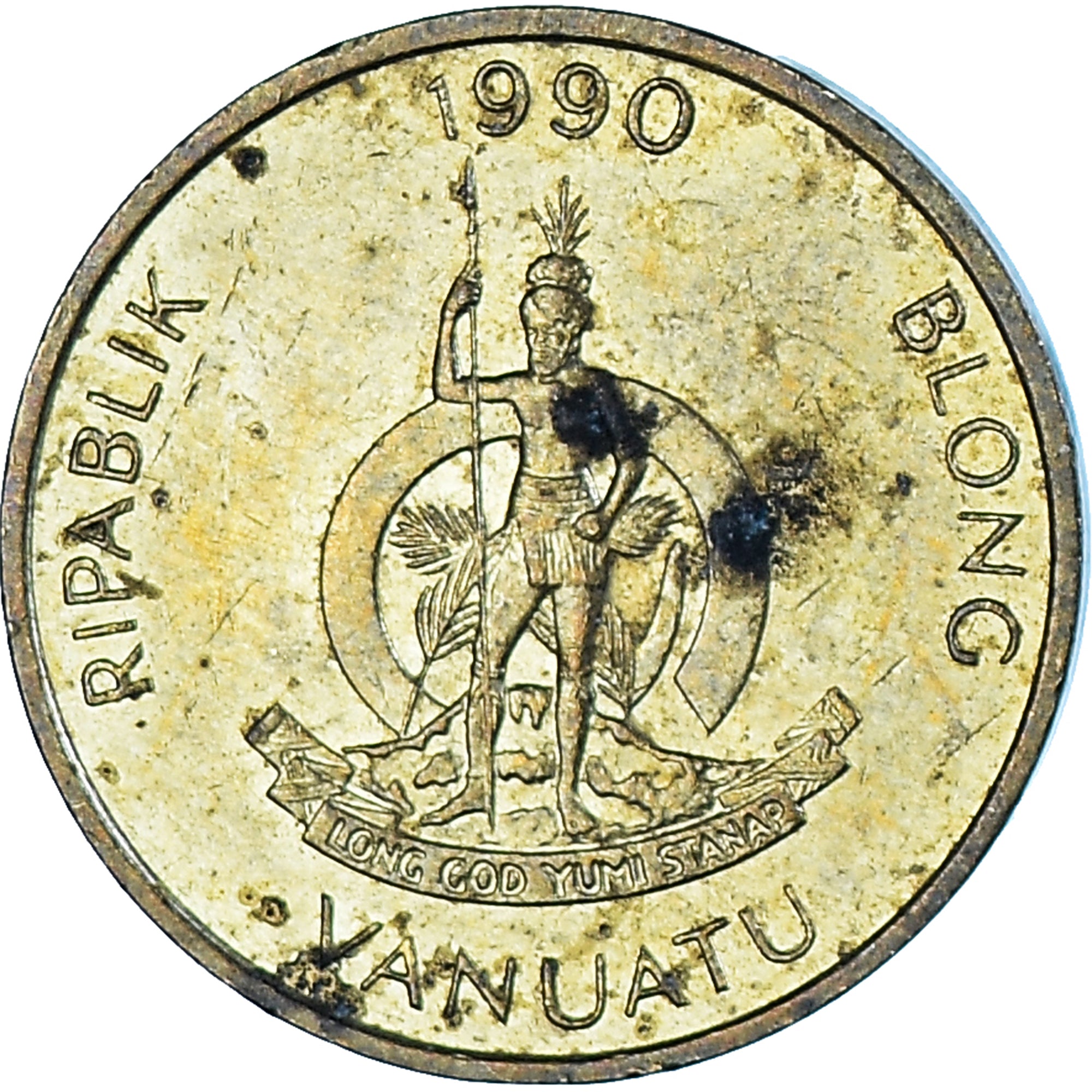 Monnaie, Vanuatu, Vatu, 1990