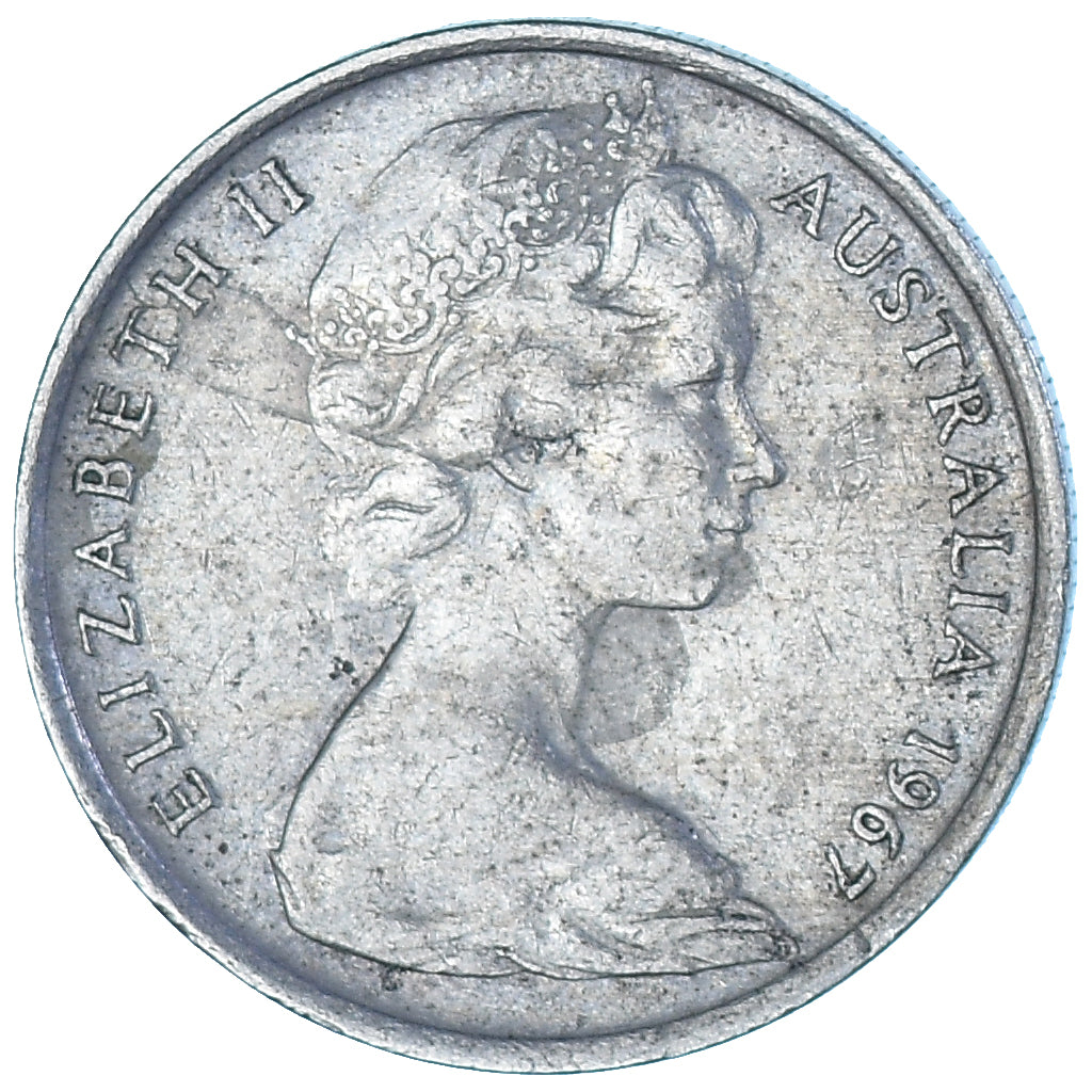 Moneda, Australia, 5 Cents, 1967