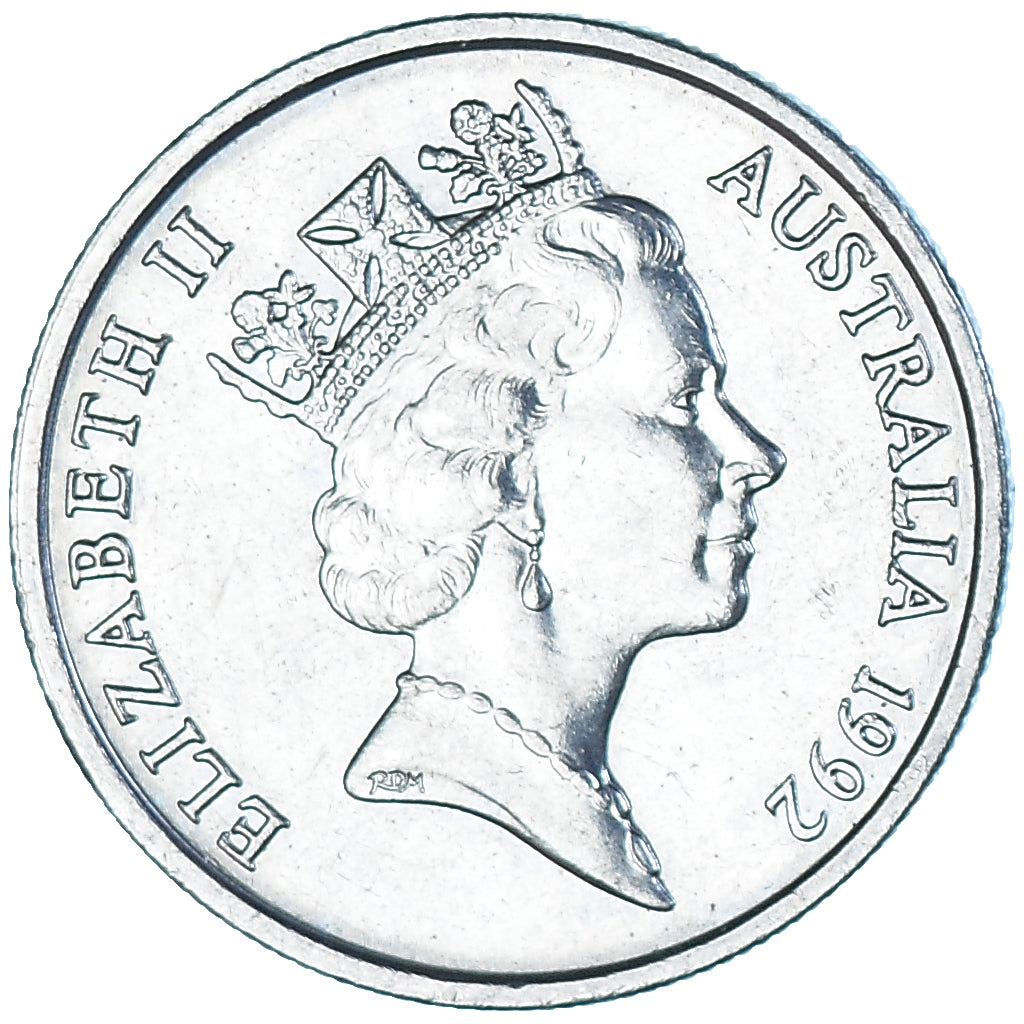 Coin, Australia, 5 Cents, 1992