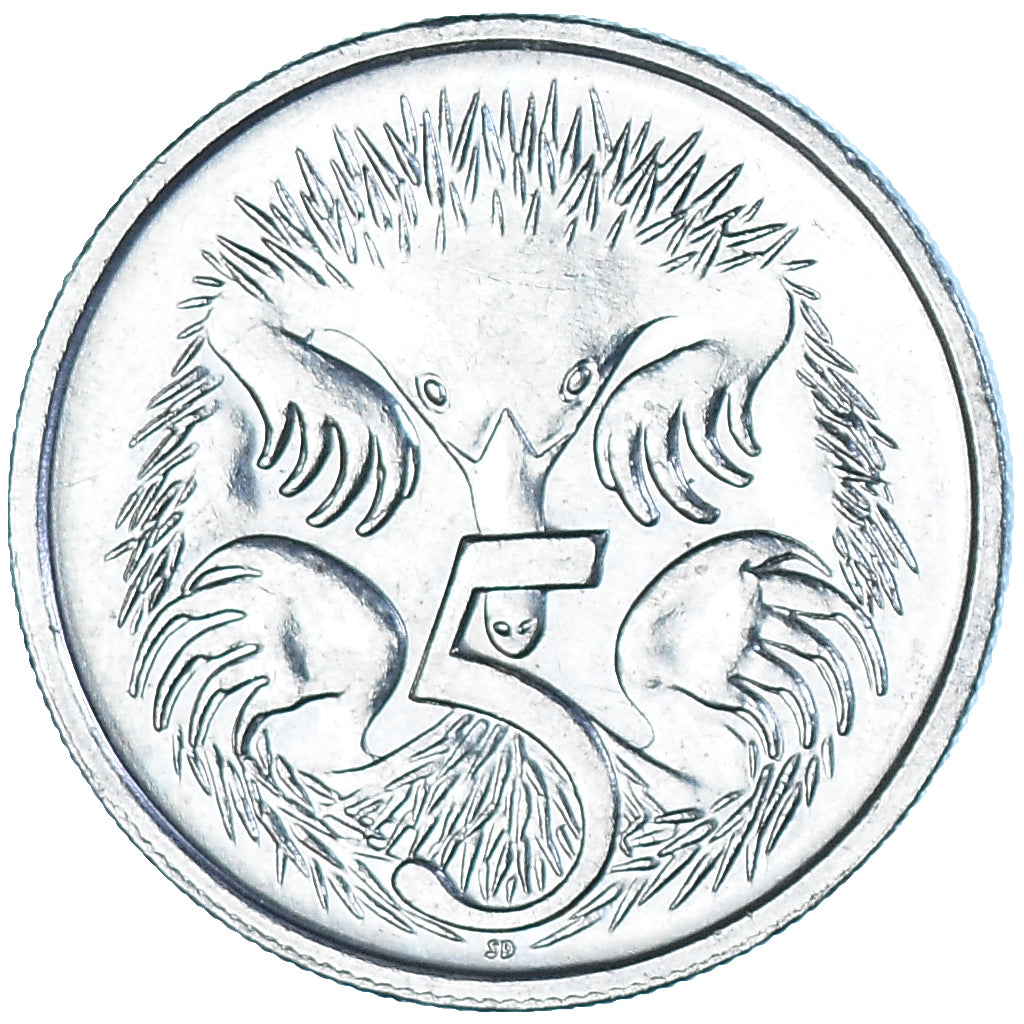 Coin, Australia, 5 Cents, 1992
