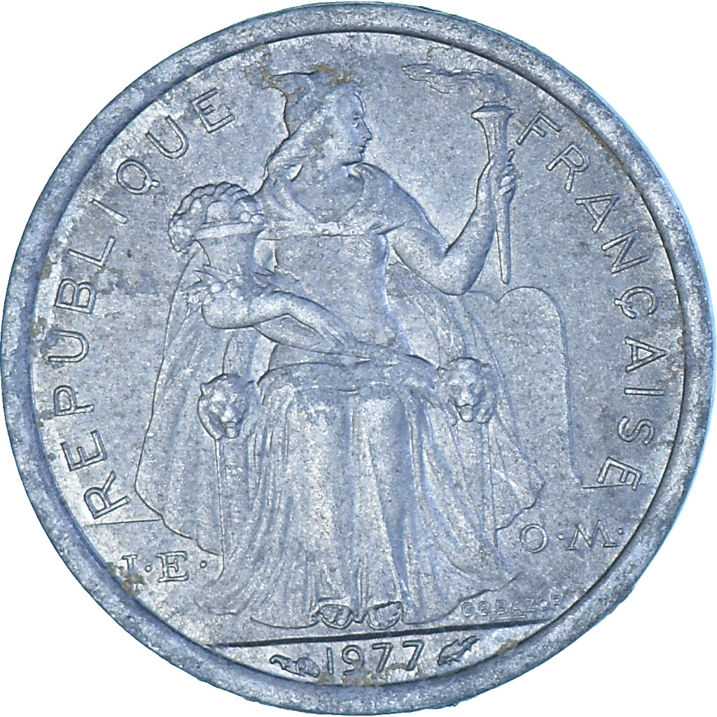 Münze, Neukaledonien, Franc, 1977
