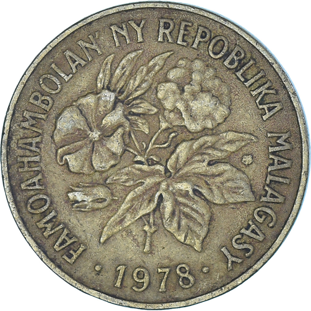 Madagascar, 20 Francs, 4 Ariary, 1978