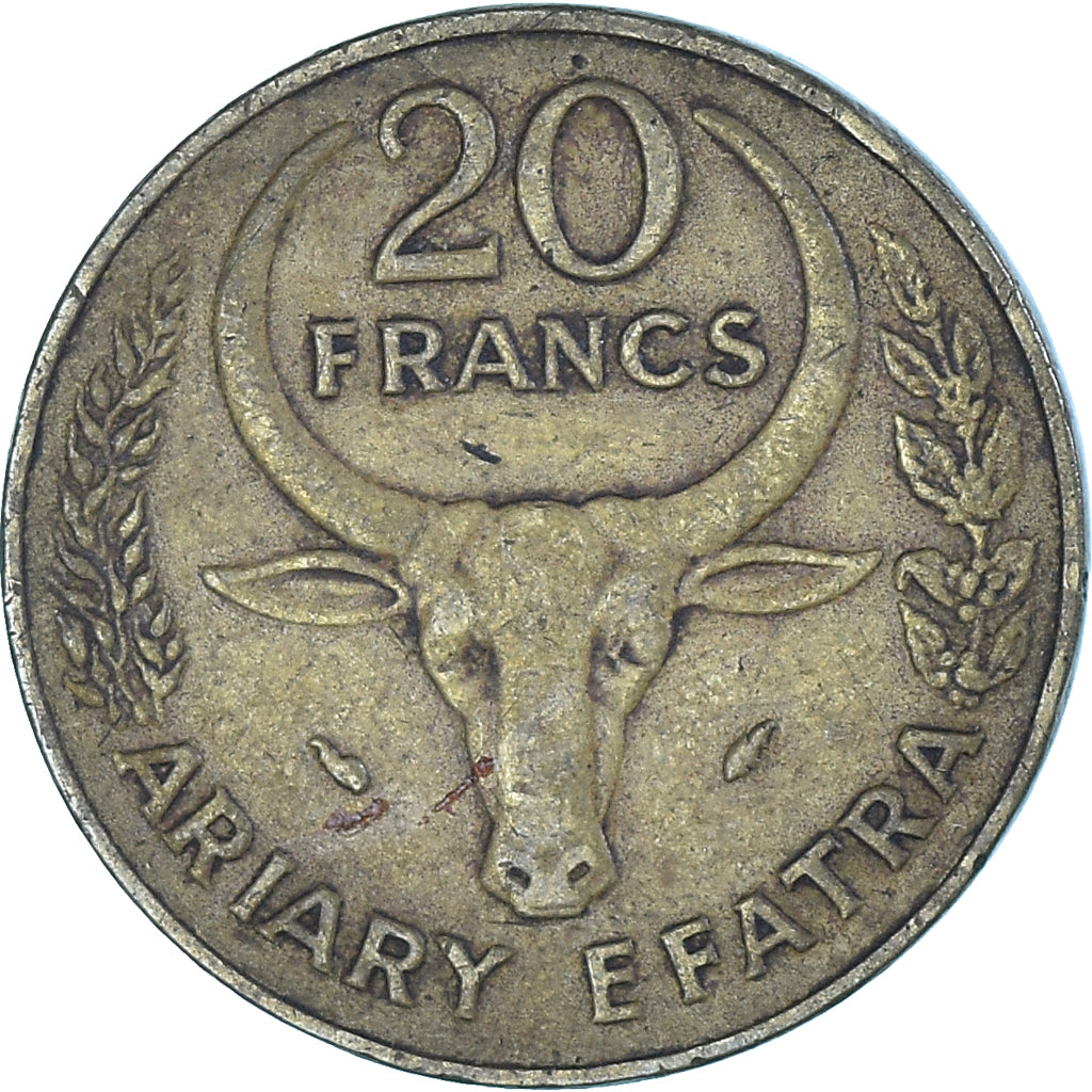 Madagascar, 20 Francs, 4 Ariary, 1978
