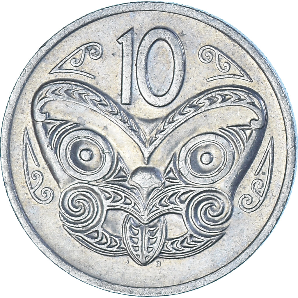 Moeda, Nova Zelândia, 10 Cents, 1975