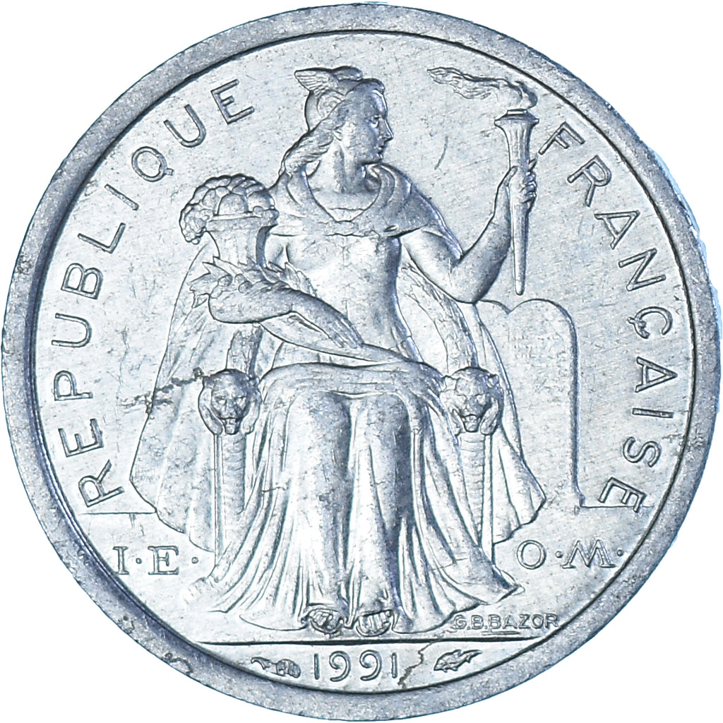Monnaie, Polynésie française, Franc, 1991