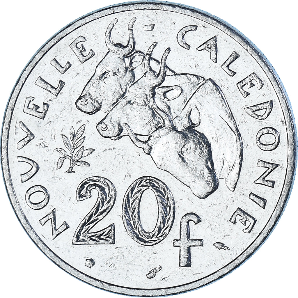 Moneta, Nuova Caledonia, 20 Francs, 1991