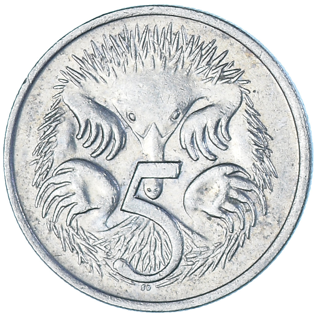 Münze, Australien, 5 Cents, 1982