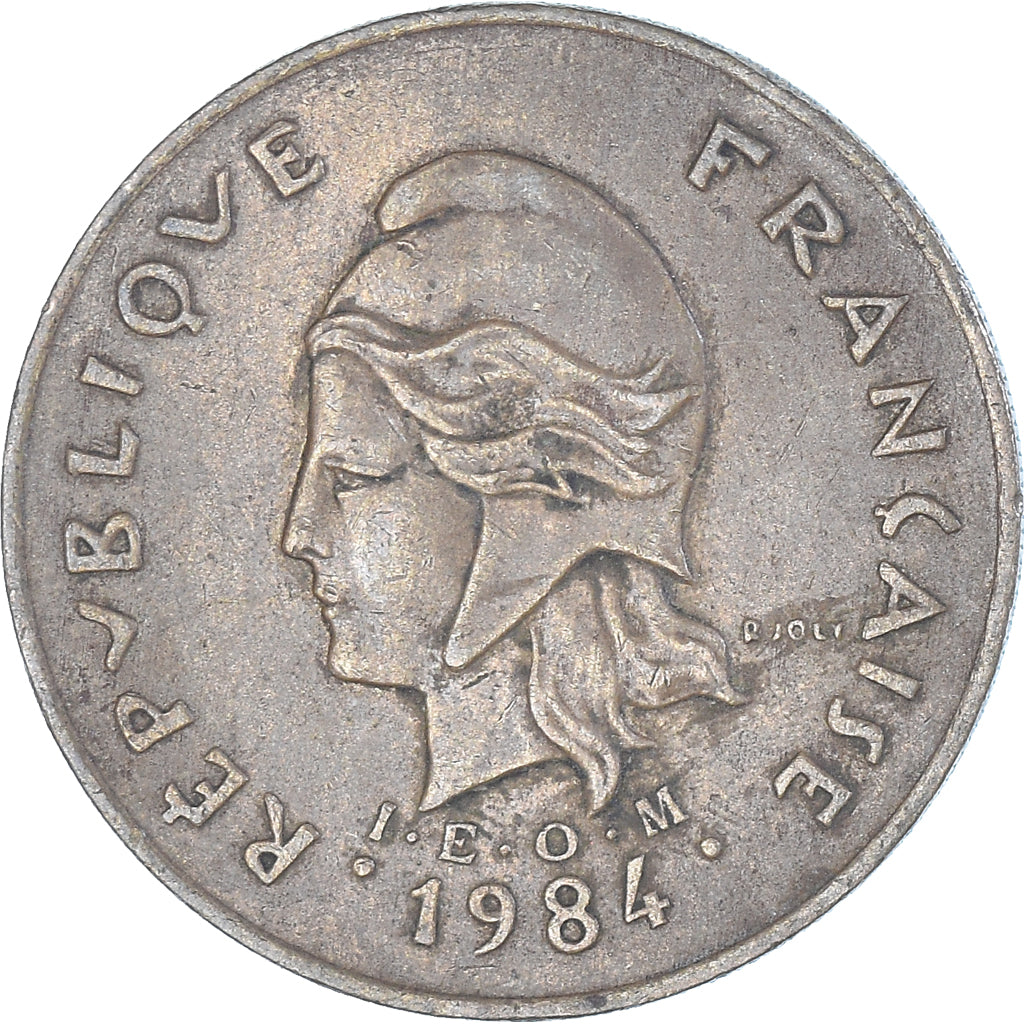 Coin, New Caledonia, 100 Francs, 1984