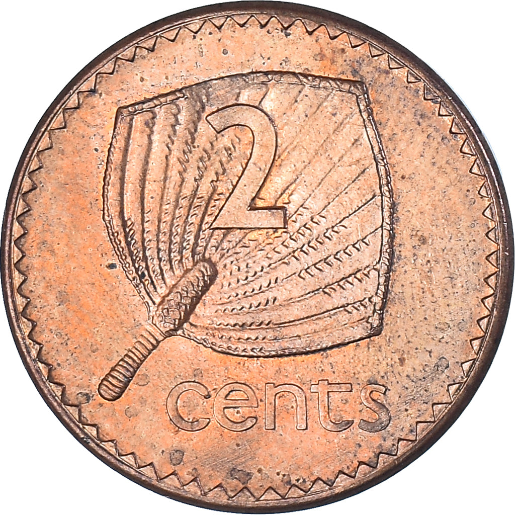 Coin, Fiji, 2 Cents, 1990