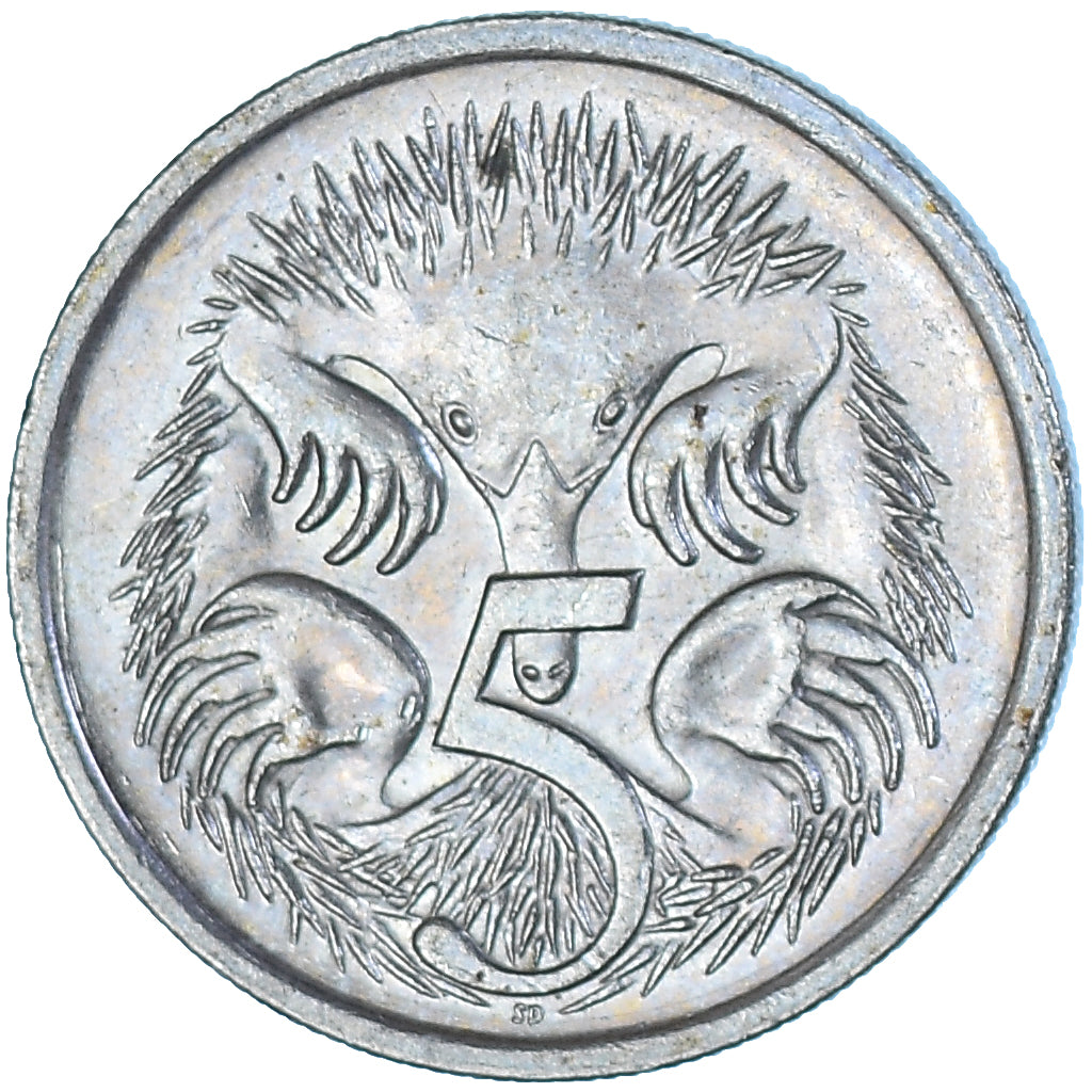 Münze, Australien, 5 Cents, 1988