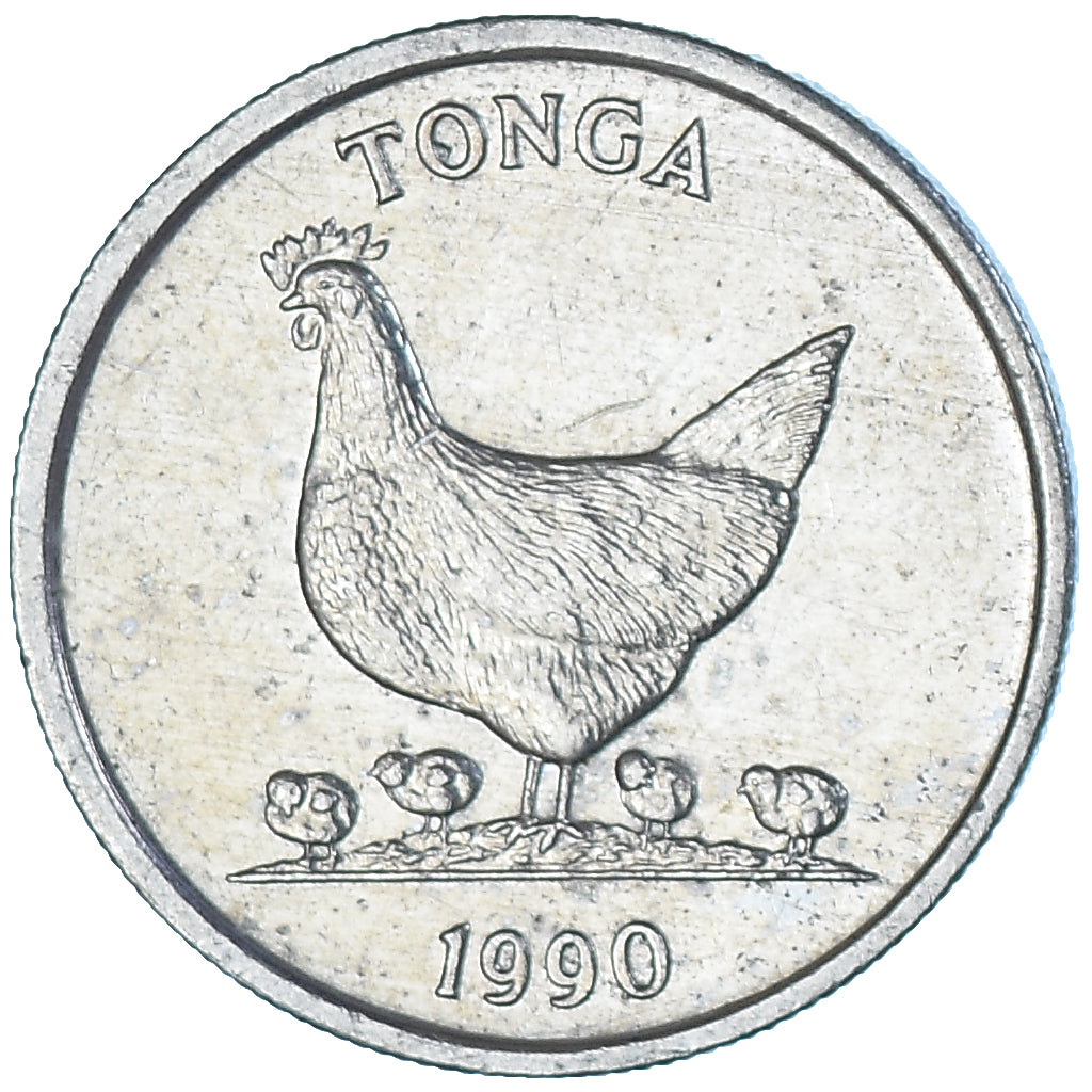 Moneta, Tonga, 5 Seniti, 1990
