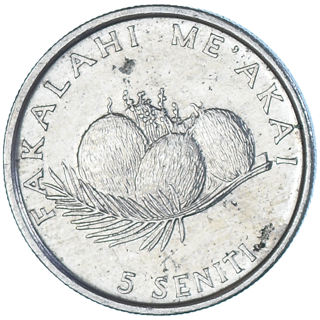 Moneta, Tonga, 5 Seniti, 1990