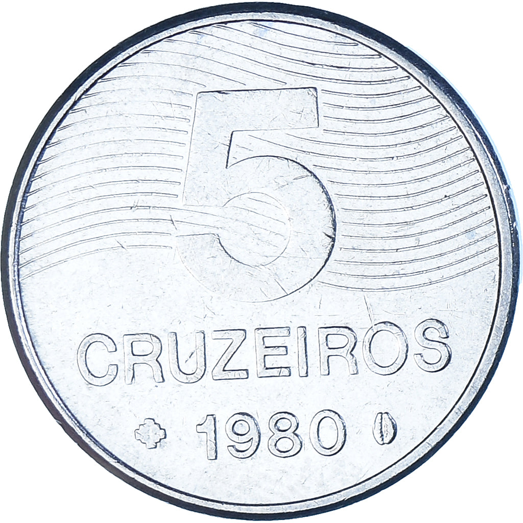 Coin, Brazil, 5 Cruzeiros, 1980