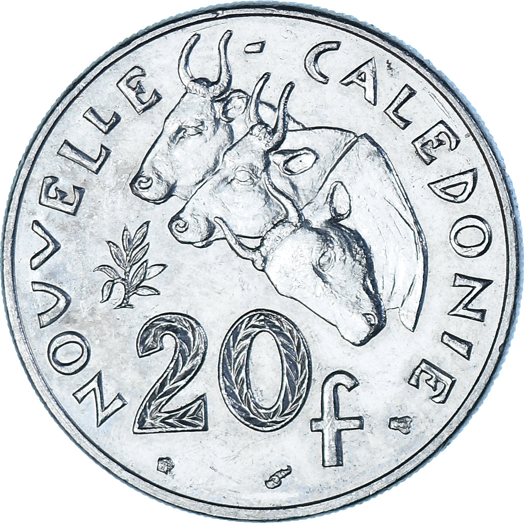 Coin, New Caledonia, 20 Francs, 1999
