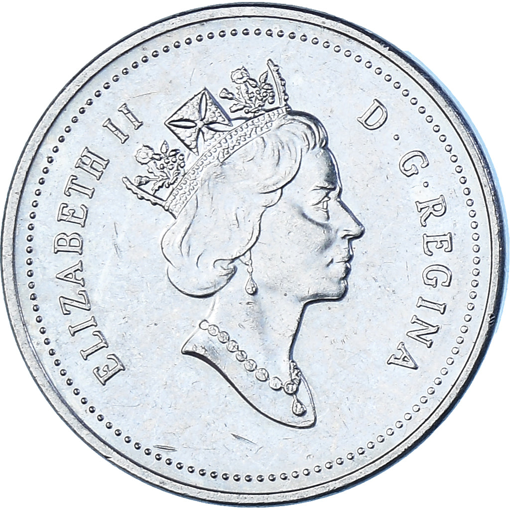 Coin, Canada, 5 Cents, 1996