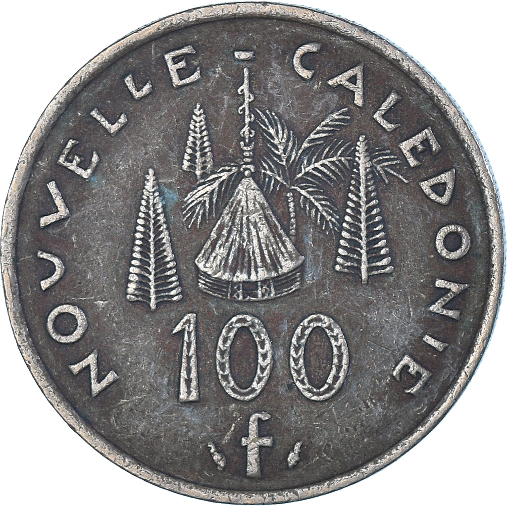 Coin, New Caledonia, 100 Francs, 1976