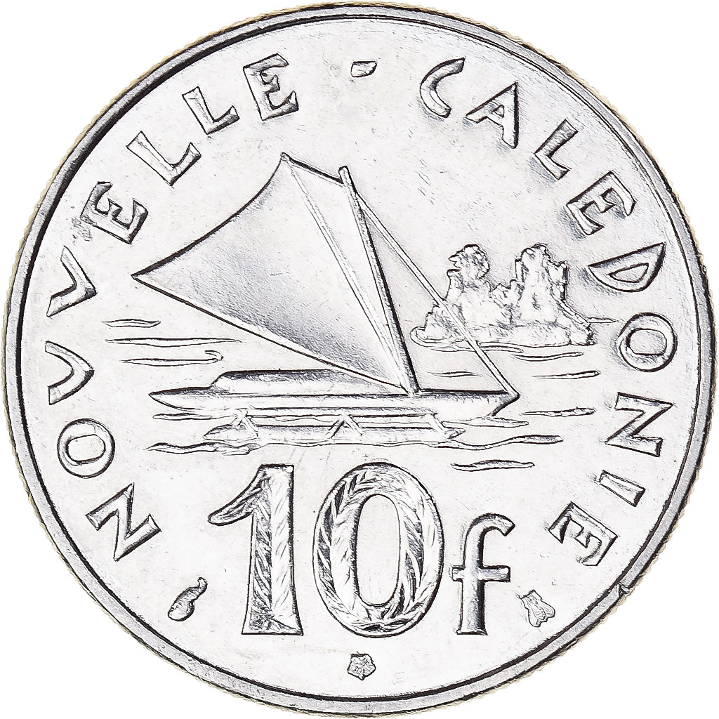 Coin, New Caledonia, 10 Francs, 1997
