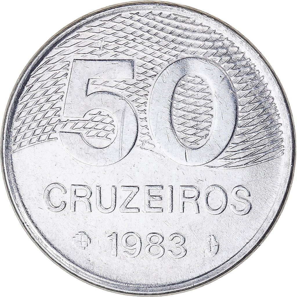 Moneta, Brasile, 50 Cruzeiros, 1983