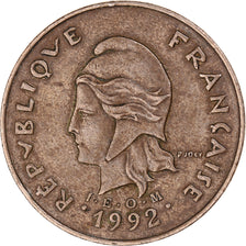Coin, New Caledonia, 100 Francs, 1992