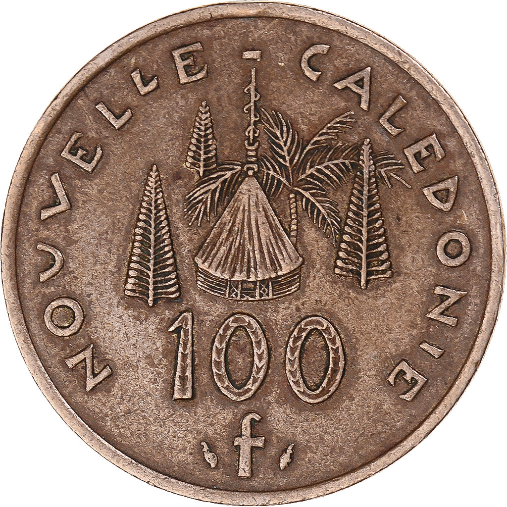 Coin, New Caledonia, 100 Francs, 1992