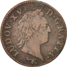 FRANCE, Sol à la vieille tête, Sol, 1770, Besan, KM #545.13, VF(20-25), Copper, 