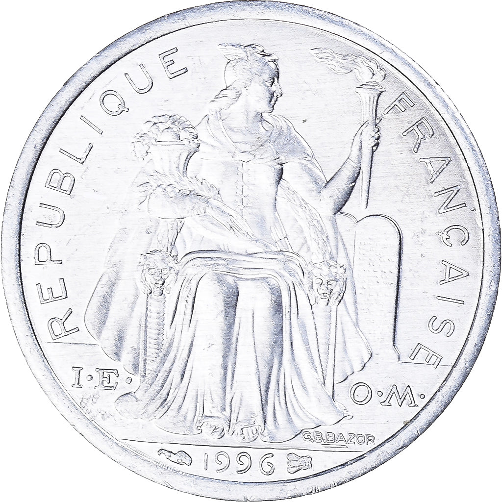 Moneta, Nowa Kaledonia, Franc, 1996