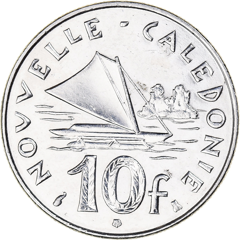 Coin, New Caledonia, 10 Francs, 1998