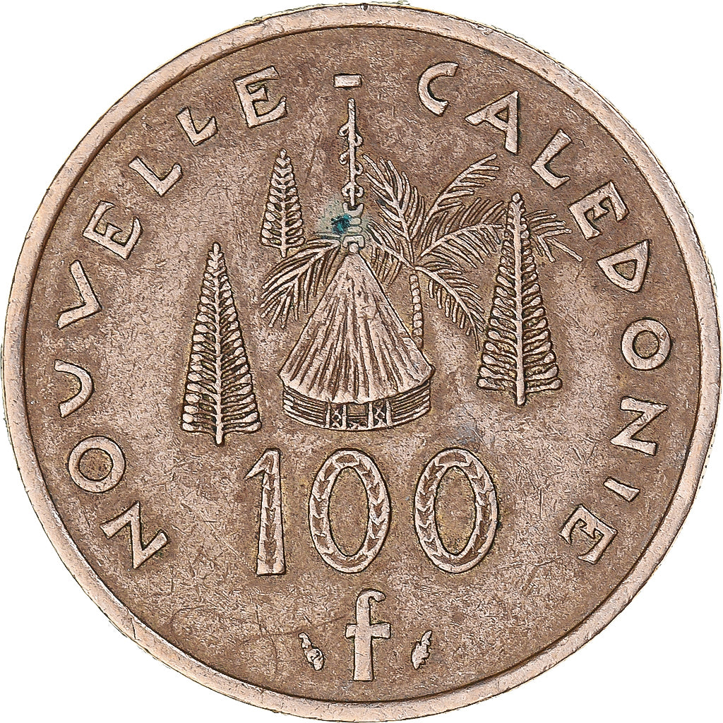 Coin, New Caledonia, 100 Francs, 1992