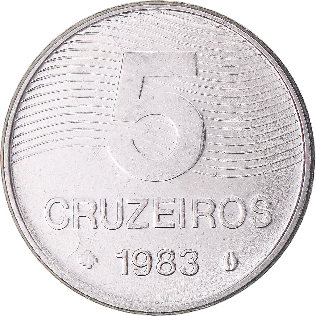 Moneta, Brasile, 5 Cruzeiros, 1983