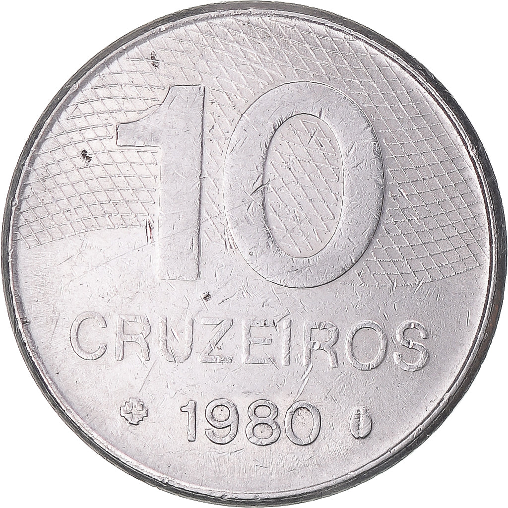 Coin, Brazil, 10 Cruzeiros, 1980