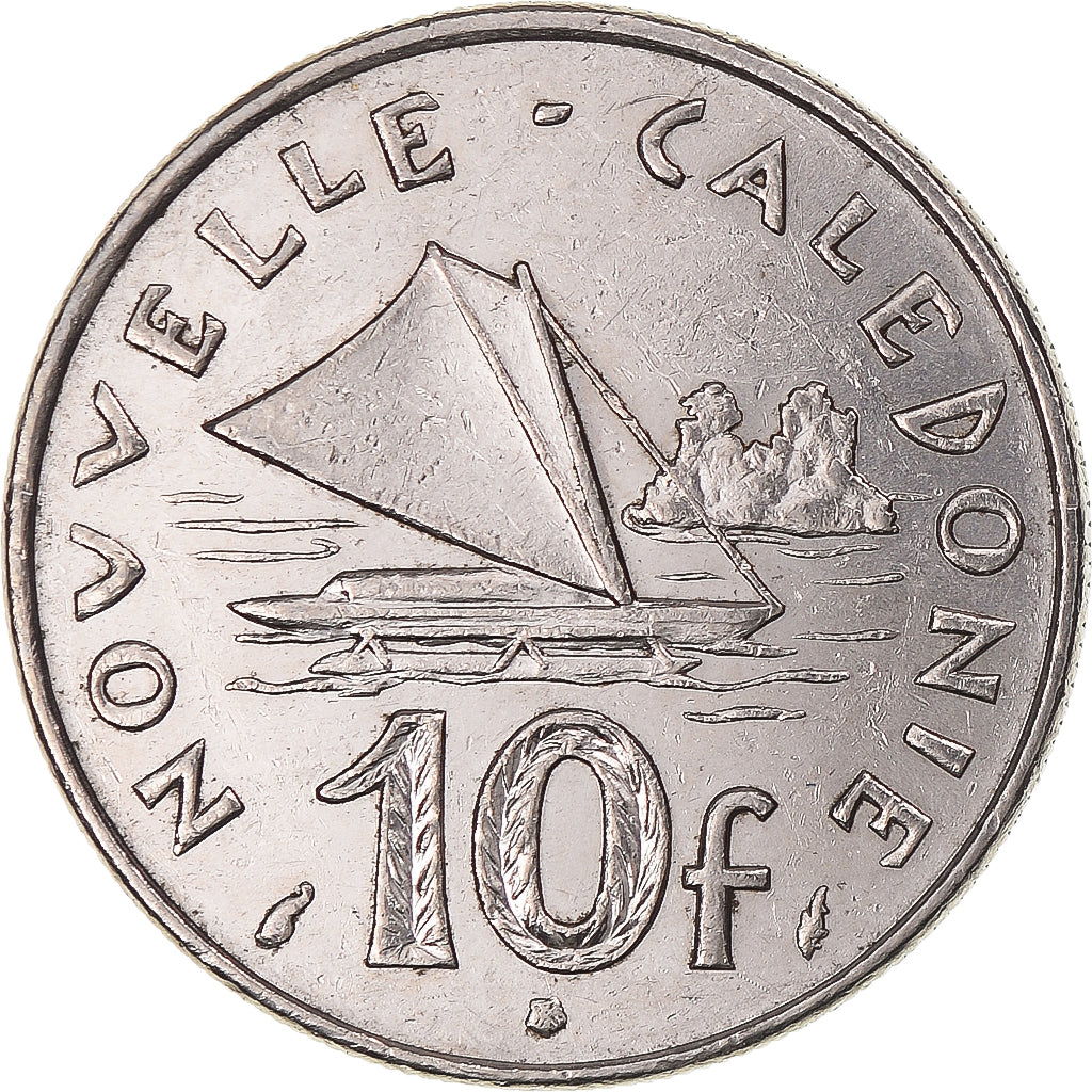Coin, New Caledonia, 10 Francs, 1977