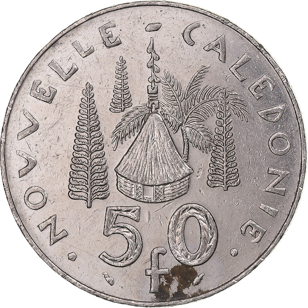 Coin, New Caledonia, 50 Francs, 1992