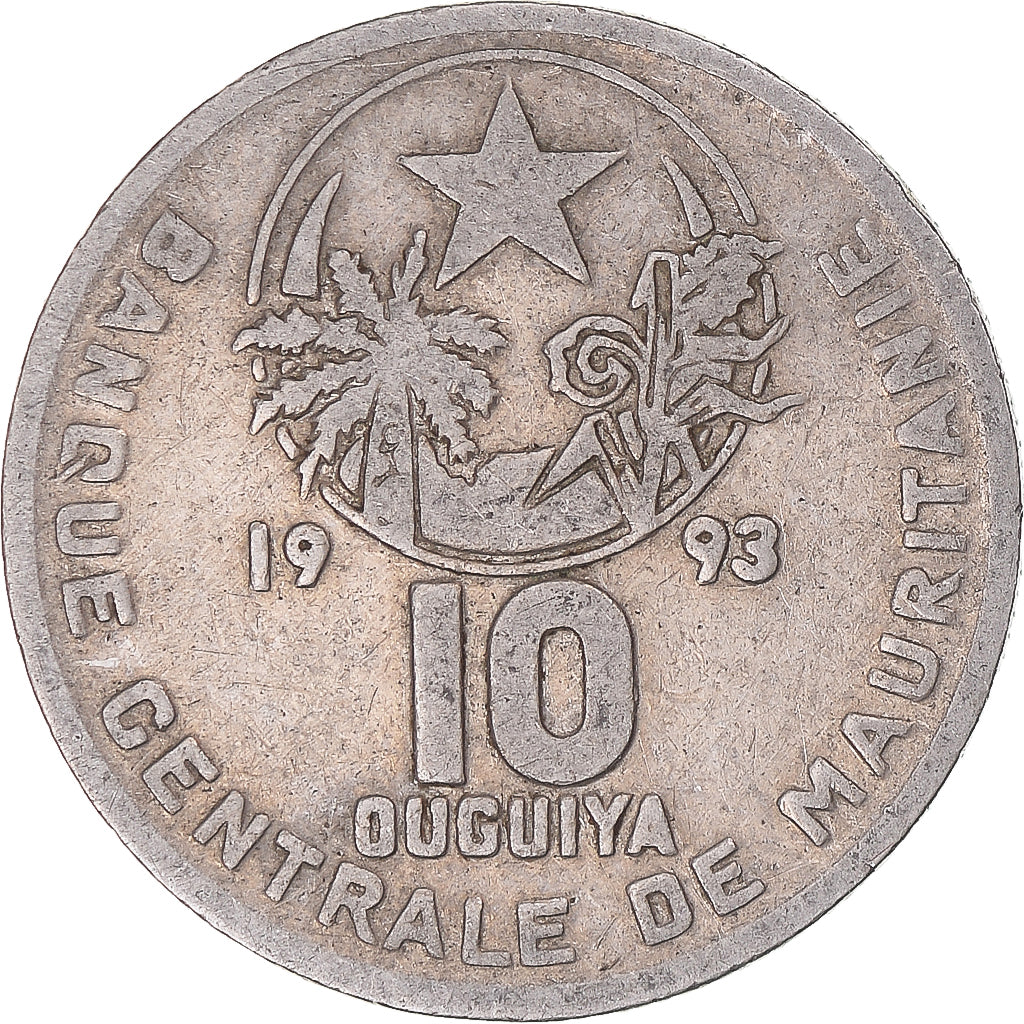 Munten, Mauritanië, 10 Ouguiya, 1993